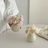 Vasos 1 pc vaso de cerâmica nórdico criativo arranjo de flor recipiente para cozinha sala de estar decoração de casa ornamento