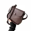 ladies Trendy Saddle Shoulder Bag Women PU Leather Crossbody Bag Dog Simple Solid Color Flap Menger Bag Designer Handbags t7De#