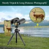 Télescope d'observation sur le terrain 500x25 portable haute définition variable 5000m/50000m jumelles puissantes pliantes chasse camping en plein air sports