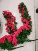 Kwiaty dekoracyjne 2PCS sztuczne fioletowe ozdoby plastikowe wiszące fałszywe symulacja dekoracja roślin do dekoracji ślubu ogrodowego na patio