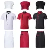 Рубашка шеф-повара Hat Apr Profial Hotel Kitchen Набор униформы шеф-повара с воротником-стойкой Apr Hat Рубашка с короткими рукавами для унисекс l7ZN #