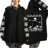 Jujutsu Kaisen Gojo Satoru Print Reißverschluss Hoodies Lustige Mnaga Sweatshirts Männer Lg Sleeve Herbst Winter Plus Größe Zip-up Hoodie t5Ao #