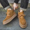 Casual Shoes Men Mode Sneakers Sports High Top Speisure Trend Shoe Lace Up Flats Motorcycle Drive