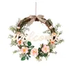 Kwiaty dekoracyjne wiosenne wieńce Dzień Matki Drzwi Carnation Drzwi pierścień w wieńcu okno ssanie kubków