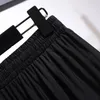 Женская весенняя повседневная юбка больших размеров, черная, для вечеринок, из ткани Dr Nyl and Ray, свободная, удобная, универсальная версия u2P9#