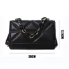 Bolso de hombro de gran capacidad para mujer Bolsos casuales Fi de cuero de PU Crossobdy Clutch Flap Bag Streetwear Accory h5JF #