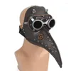 Decorazione per feste Steampunk Maschera della peste Uccello Cosplay Puntelli retrò per costume di Halloween