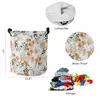 Sacs à linge aquarelle fleur Rose Orange panier pliable, rangement de jouets pour enfants, salle étanche, organisateur de vêtements sales