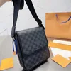 Tasarımcı Çantalar Erkek ve Kadın Tasarımcı Messenger Çantası Klasik Manyetik Kapalı Kaplamalı Tuval Deri Omuz Çantaları Crossbody Bag Qoosj