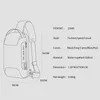 Нагрудная сумка Анти-вор Мужская сумка через плечо Водонепроницаемые сумки на плечо USB-зарядка для коротких поездок для мужчин Travel Pack K807 #