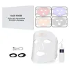 Silica gel Led Facial masks Light Therapy 4 Color Skin Rejuvenation Face Anti Aging Tightening Wrinkles 240318