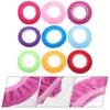 Toilet Seat Covers 9 Pcs Fuzzy Strips Spittoon Pad Cushion Cover Mat Warm Cushions Stretchable Child