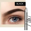 Makine Siyah Kahverengi Kaş Kalem Kaşlar İçin Kozmetik Kalem Fırçası Eyeliner Doğal Uzun Uzun Dövme Tonu Su Geçirmez Göz Kaş Makyaj Seti