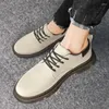 Freizeitschuhe für Herren, zum Schnüren, Designer, echtes Leder, für Herren, bequem, innen, handgefertigt, Trendmode