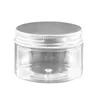 Lagerflaschen 150g PET-Kunststoff leere Behälter Fälle mit Aluminiumdeckel Creme Lotion Box Salben Flasche Lebensmittel Make-up