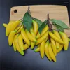 Dekoracja imprezowa x6HD sztuczny banan fałszywe owoc Bananas Realistyczny wielki dodatek do POS i różnych ustawień