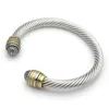 Mode créatif métal ouverture câble cordon Bracelet Bracelet charme hommes Rock Punk bijoux