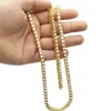 Termistler 5.5mm hip hop moda altın bling 1 sıra rhinestone taş kolyeler erkekler için lüks kadınlar kadın tenis zincirleri mücevher hediyeleri