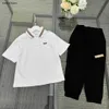 Nuovi abiti firmati per bambini estivi Set di due pezzi tute per bambini Taglia 100-150 CM POLO a maniche corte e pantaloni casual 24Mar