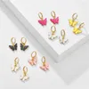 Boucles d'oreilles pendantes en forme de papillon en acrylique, petites boucles d'oreilles fraîches et douces pour femmes, cadeaux mignons