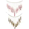 Tapisseries Boho gland guirlande décor avec perles de bois tapisserie macramé mur réglable pour salon filles dortoir décoration