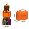 Storage Bags Green/Red/Orange Travel Wash Bag Foldable Hook Type Pouch Sturdy Oxford Cloth Cosmetic Toiletry Home