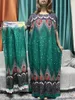 Etniska kläder abayor för kvinnor traditionella ramadan bomull tryckt lös femme mantel islam nigeria klänningar bönplagg med 160x80 cm