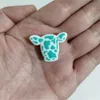 CowHead Spacer Beads silicone beads for cow head cartoon flat beads DIY for cow