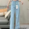 Designer Nanyou High Quality Xiaoxiang New Embroidery Slimming Straight Fit Women's Denim Pants Correct Version PESH