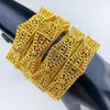 Bangle Aniid Dubai 24K Gold Color Banles for Women Style African Luxury Charm Bracelets Wedding Etiopian Arabski biżuteria ręczna