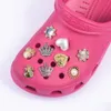 Parti di scarpe Accessori Metallo per bottiglia No 5 Bling Queen Farfalla Decorazione Ragazze Shinny Clog Scarpe Charms Consegna di goccia Dh5Iz