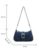 Borsa jeans di design piccola Borsa a tracolla nuova da donna Borsa a tracolla in tela V6TT #