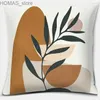 Pillow 2023 Brown Green Abstract Series Gift Home Office Decoration Bedroom Sofa Car Cushion Cover case 45x45 Y240401