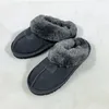 نساء Tazz Slippers Tasman Fur Slides الكلاسيكية بذور الخردل الفائقة منصة Mini Boot Slip-on