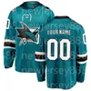 Hóquei Jerseys Tubarão Homens Mulheres Juventude Tomas Hertl Mackenzie Blackwood Logan Couture Mikael Granlund Mario Ferraro Kevin Labanc Alexander Barabanov Nico Sturm