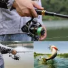 Combo Sougayilang Feeder Fishing Rupp Reel Set 3.0m Carp Fishing Post and 5.1/5.5: 1 Speed ​​Gear Ratio Max Drag 10 kg For Bass Pike Trout