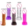 Nxy Dongs Dongs Crystal Dildo Portatile Mini Pistola in acciaio Simulazione Dildo Tpe Materiale Giocattolo del sesso Wireless per adulti 240330