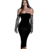 Hösten långärmad Celebrity Evening Club Women's Wear New Design Dress 538208