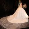 Modest Oansatz Lg Sleeve Braut Dr Sparkly Pailletten Brautkleid Luxus Satin Ballkleid Lg Braut Robe Vestido De Novia r0Vg #