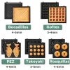 6 po électrique Sandwich Maker Breakfast Making Machine Toaster Sandwichs Waffles Taiyaki Takoyaki Donuts Pan Pan Moules de four