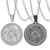 Collane con ciondolo Arcangeli Amuleto Protezione Pentacolo Pentagramma Colgantes Donna Uomo Pendentifs in acciaio inossidabile Gioielli regalo