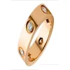 Casal anéis amor anel sier ouro promessa design diamantes sem parafuso mulheres homens de aço inoxidável designer de luxo signet noiva gota entrega dhuqc