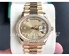 Super Quality Watch 40mm Automatisk mekanisk diamant Bezel 18K Guld rostfritt stål Middle Row Shell Drill Sapphire Glass Sport W6675386