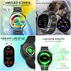 腕時計2024新しいメンズスマートウォッチフルサークルアモールタッチスクリーンBluetooth Talk Womens SmartWatch Waterproof Sports Fitness Watch +Box 24329