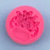Moldes de cozimento 3D Rose Flower Pot Silicone Mold DIY Bolo Fondant Ferramenta Caseiro Handmade Soap
