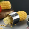 Fruktgrönsaksverktyg Easy Stripper Kitchen Gadgets Rostfritt stål COB Cutter Round Corn Kerneler Peeler Cooker Accessories TLY043 D OTN73