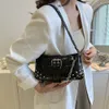 Mulheres Fi Armpit Bag Gothic Punk Bag Cool Style Trendy Rock Girls Handbag Y2K Rivet Chain para viagens Vacati Daily y6Wo #