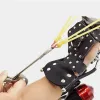 Verktyg Stark fiske slingshot -kit med 3 st pilspetsar handled stöder raket slingshot catapult för fiske och jakt utomhusspel