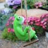 Vases Indoor Hanging Pot Weather-proof Swing Frog Flowerpot For Outdoor Use Resin Figurine Planter Home Balcony Garden