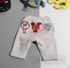 DD style Boys letter embroidery shorts fashion kids badge Elastic waist half pants designer children cotton casual shorts Z7428